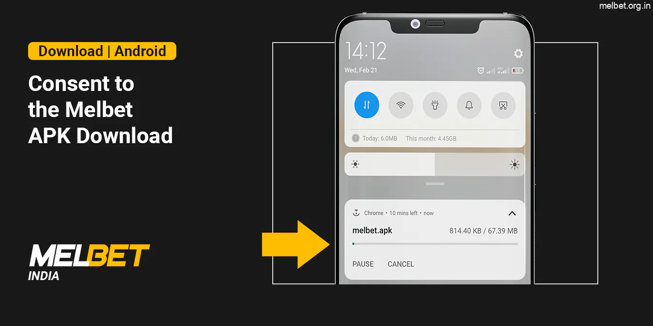 Allow to download Melbet Android APK and Wait